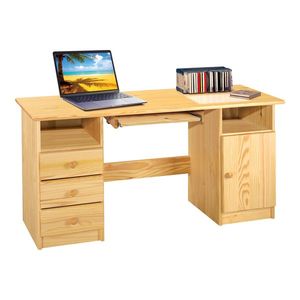 Dřevěný psací stůl TRINITY typ 2, masiv borovice obraz