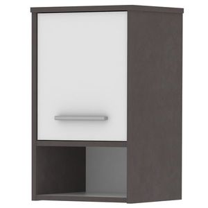 Koupelnová skříňka SPLIT 21 horní, beton dunkel/bílá obraz