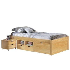 Multifunkční postel SAGAR 90x200 cm včetně roštu, masiv borovice obraz