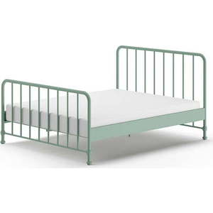 Zelená kovová jednolůžková postel s roštem 160x200 cm BRONXX – Vipack obraz