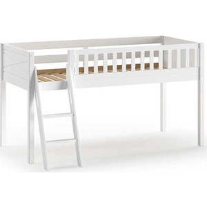 Bílá vyvýšená dětská postel z borovicového dřeva 90x200 cm SCOTT – Vipack obraz