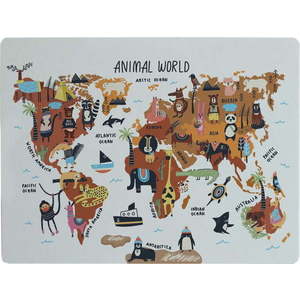 Podložka na stůl Really Nice Things Animals Worldmap, 55 x 35 cm obraz