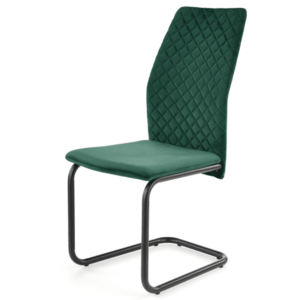 Jídelní židle SCK-444 tmavě zelená/černá obraz