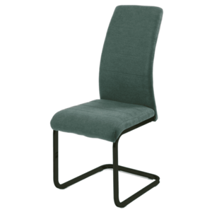Jídelní židle JANIE zelenomodrá/černá obraz