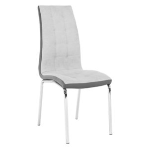 Jídelní čalouněná židle H-103, šedá/bílá obraz
