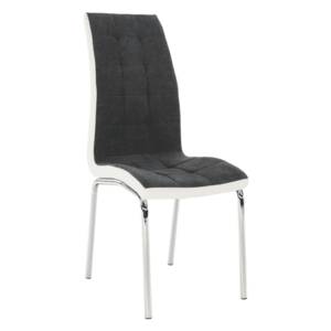Jídelní čalouněná židle H-103, šedá/bílá obraz