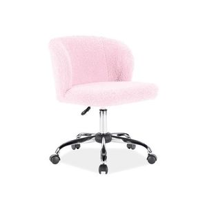 Kancelářská židle DOLLY Světle růžová obraz