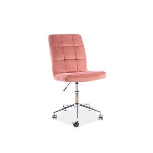 Kancelářská židle Q-020 Světle růžová, Kancelářská židle Q-020 Světle růžová obraz