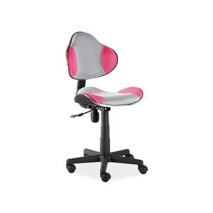 Studentská kancelářská židle Q-G2 Šedá / růžová obraz