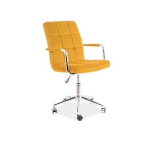 Kancelářská židle Q-022 Hořčicová, Kancelářská židle Q-022 Hořčicová obraz