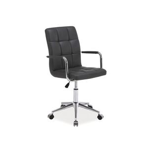 Kancelářská židle Q-022 šedá ekokůže obraz