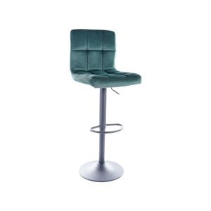 Barová židle C105 VELVET Zelená, Barová židle C105 VELVET Zelená obraz