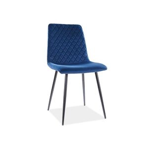 Jídelní židle IRYS VELVET Tmavě modrá, Jídelní židle IRYS VELVET Tmavě modrá obraz