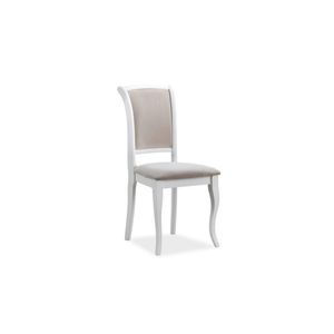 Jídelní židle MN-SC Bílá / světle hnědá, Jídelní židle MN-SC Bílá / světle hnědá obraz