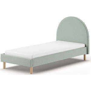 Zelená čalouněná jednolůžková postel s roštem 90x200 cm MOON – Vipack obraz