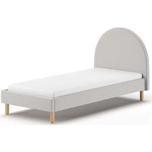 Šedá čalouněná jednolůžková postel s roštem 90x200 cm MOON – Vipack obraz