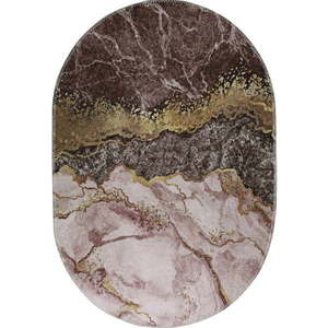 Pratelný koberec v hnědo-zlaté barvě 160x230 cm – Vitaus obraz