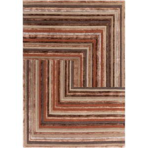 Vlněný koberec v cihlové barvě 200x300 cm Network Terracotta – Asiatic Carpets obraz