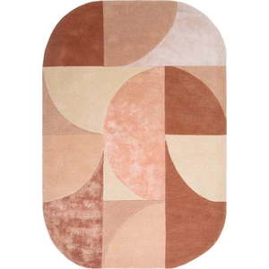 Růžový vlněný koberec 200x300 cm Earth – Asiatic Carpets obraz