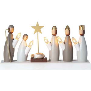 Bílá světelná dekorace s vánočním motivem Krubba – Star Trading obraz