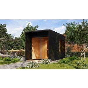 Venkovní finská sauna MIRAMAR Dekorhome, Venkovní finská sauna MIRAMAR Dekorhome obraz
