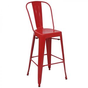 Barová židle červená obraz