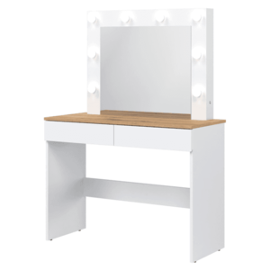 Toaletní stolek ERNIE RM16 bílá/dub evoke obraz