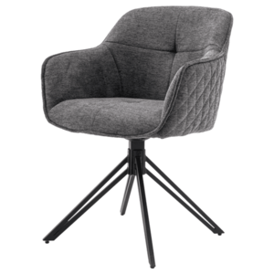 Jídelní židle ZAREA šedá/černá obraz