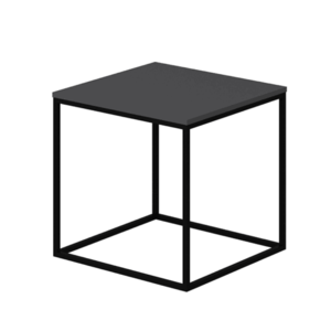 Přístavný stolek BASAK antracitová/černá obraz