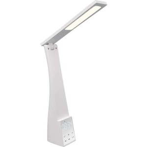 Bílá LED stolní lampa s časovačem (výška 45 cm) Linus – Trio obraz
