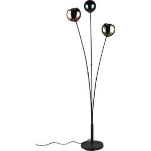 Leskle černá stojací lampa (výška 150 cm) Sheldon – Trio obraz
