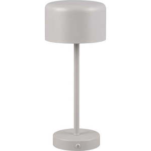 Světle šedá LED stmívatelná stolní lampa (výška 30 cm) Jeff – Trio obraz
