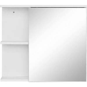 Bílá závěsná/se zrcadlem koupelnová skříňka 60x53 cm Mirza - Støraa obraz