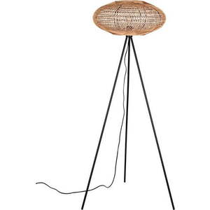 Stojací lampa v černo-přírodní barvě (výška 150 cm) Hedda – Trio obraz