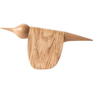 Soška ve tvaru ptáčka z dubového dřeva Gazzda obraz