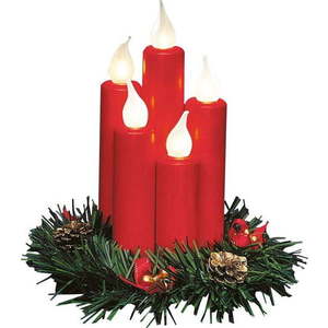 Červená světelná dekorace s vánočním motivem Hanna – Markslöjd obraz