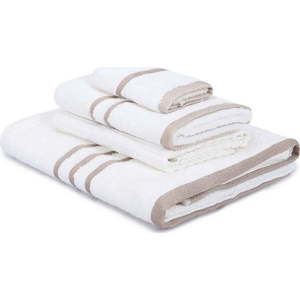 Bílé bavlněné ručníky a osušky v sadě 4 ks Linda – Foutastic obraz