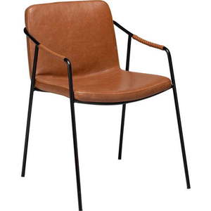 Hnědá jídelní židle z imitace kůže DAN-FORM Denmark Boto obraz