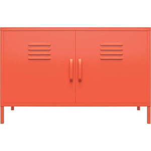 Oranžová kovová skříňka Novogratz Cache, 100 x 64 cm obraz
