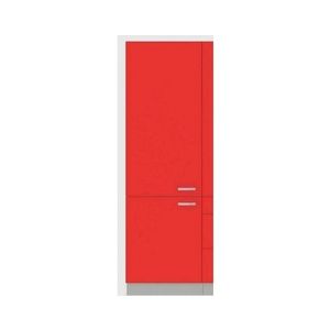 Vysoká kuchyňská skříň Rose 60DK, 60 cm, červený lesk obraz