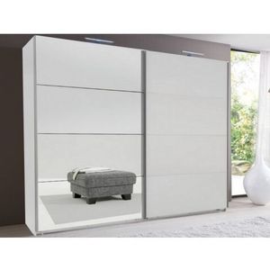 Šatní skříň Easy Plus, 270 cm, bílá/zrcadlo obraz