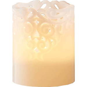 Bílá vosková LED svíčka Star Trading Clary, výška 10 cm obraz
