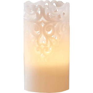 Bílá vosková LED svíčka Star Trading Clary, výška 15 cm obraz