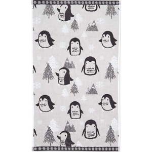 Světle šedý bavlněný ručník 50x85 cm Cosy Penguin – Catherine Lansfield obraz