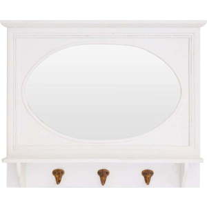 Nástěnné zrcadlo s poličkou a věšákem 53x43 cm Whitley – Premier Housewares obraz