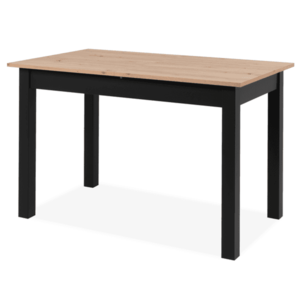 Jídelní stůl BUD dub artisan/černá, 120x70 cm obraz