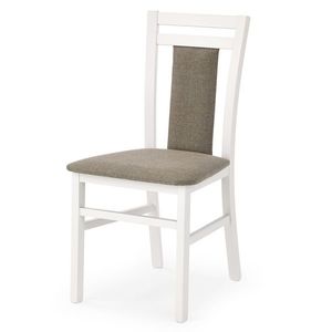 Jídelní židle HEBIRT 8 bílá/hnědá obraz