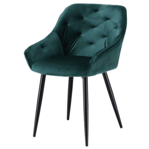 Jídelní židle SCK-487 tmavě zelená/černá obraz