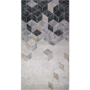 Šedo-krémový pratelný koberec 80x50 cm - Vitaus obraz