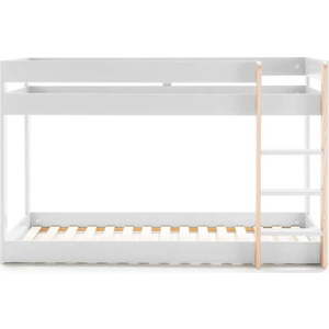 Bílá patrová dětská postel 90x190 cm Angel – Marckeric obraz